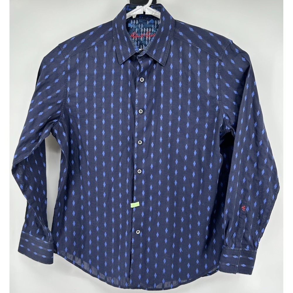 Robert Graham Classic Fit Long Sleeve Button Down Blue With Blue Men's Size XL